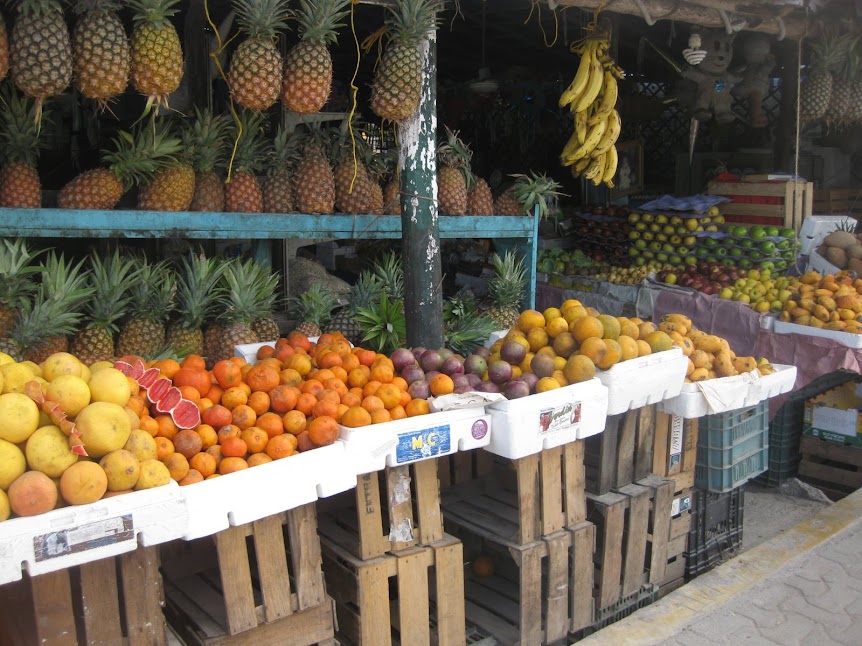 My Favorite Fruteria in Tulum, Mexico- main road next to HSBC!