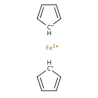 ferrocene as three standalone entities