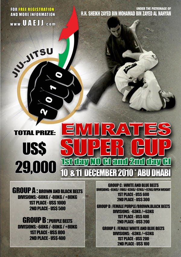 championship of Asia and the Middle East Emirates BJJ Super Cup will be