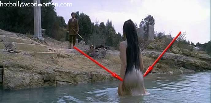Check out Aishwarya Rai's naked ass from behind the dress sticking to her 