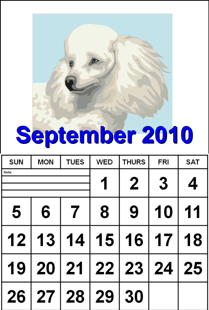 2010 Calendar Printable