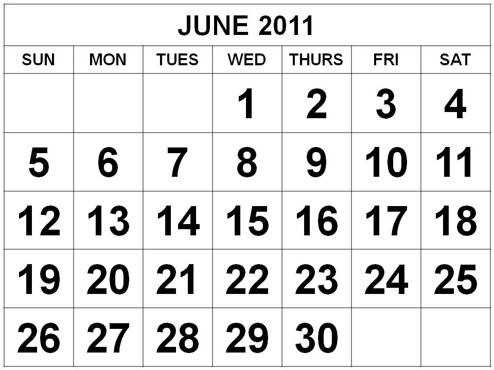 June+month+2011+calendar