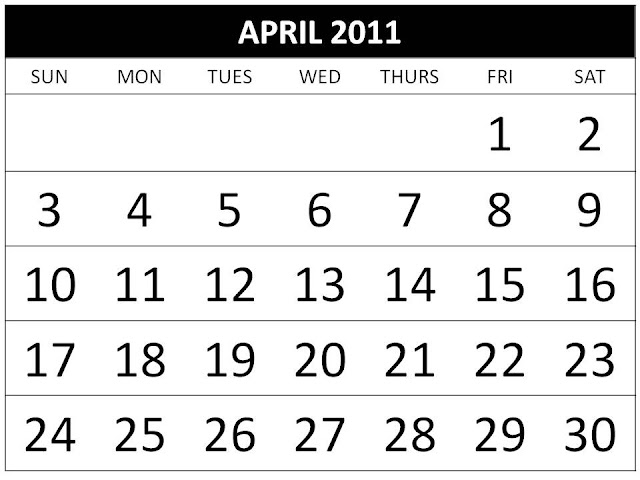 2011 calendar template april. april 2011 calendar template.
