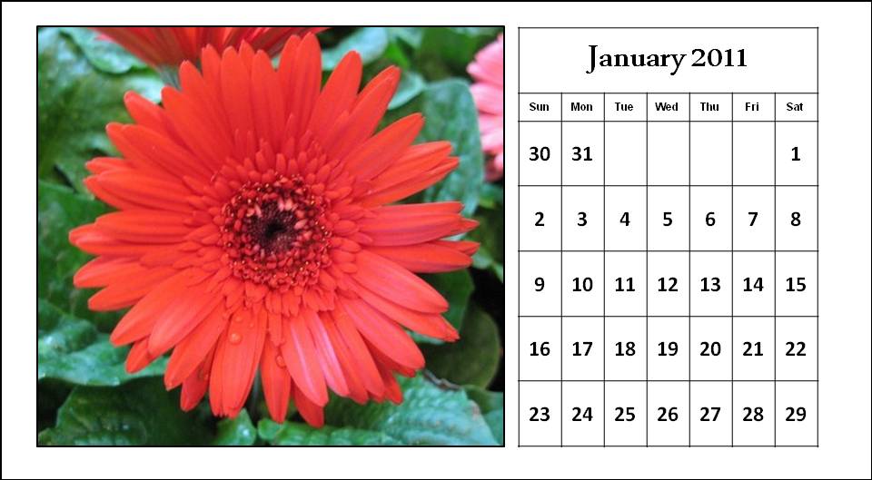 Singapore Calendars January