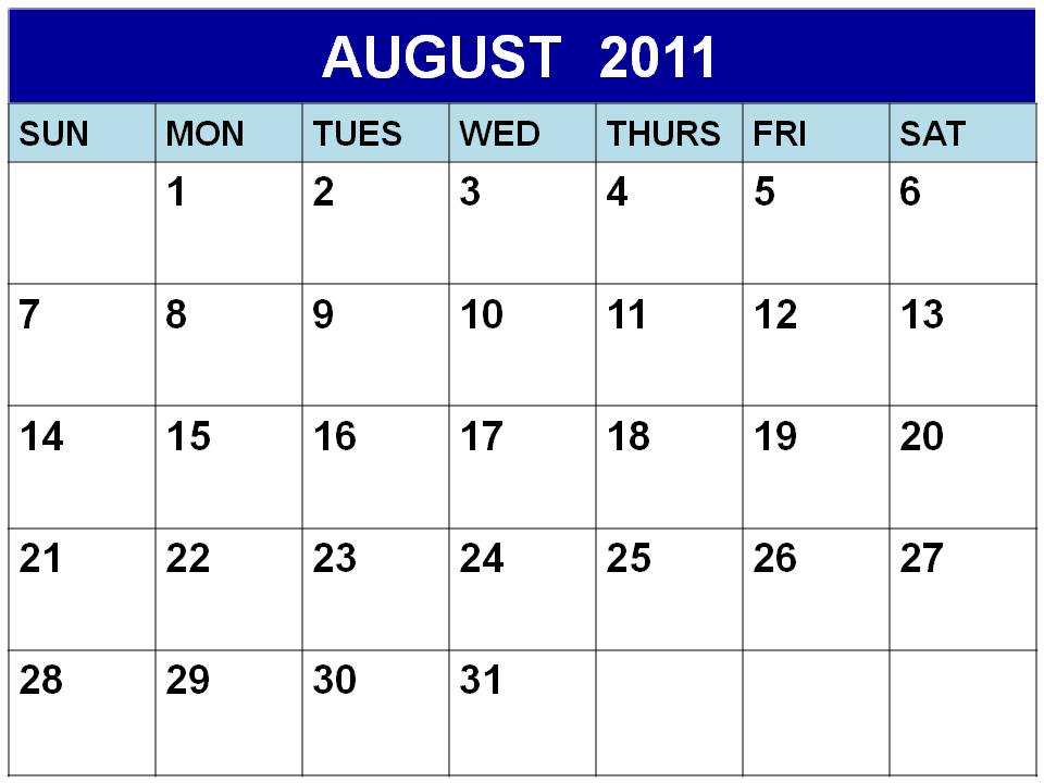 printables calendar 2011