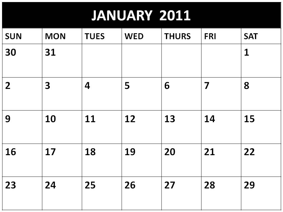 Printable Planners 2011 or
