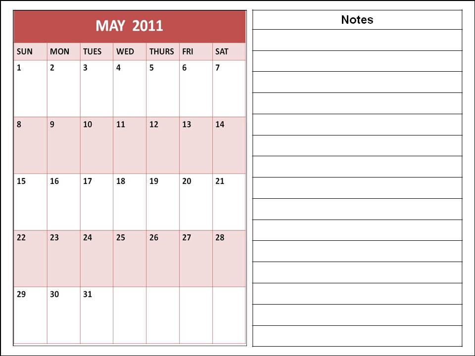 downloadable calendar 2011. Downloadable Calendar May 2011