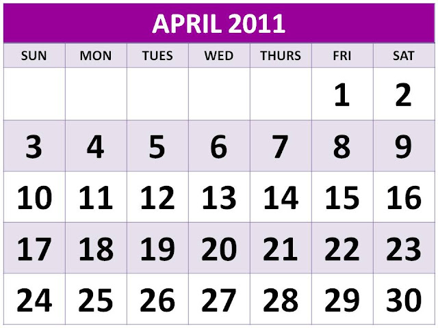 APRIL 2011 CALENDAR with april 2011 calendar with holidays printable. APRIL 2011 CALENDAR with