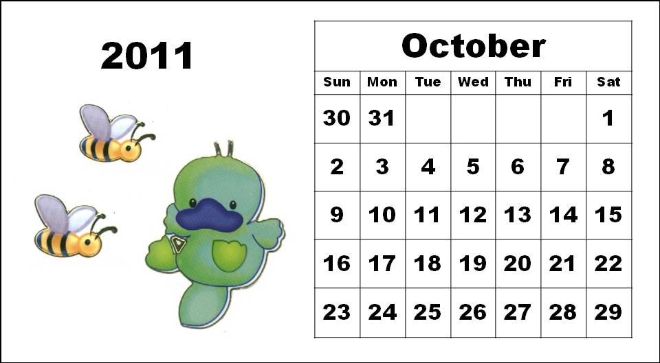 Cute Children Calendars 2011 october calendars 2011. Cute Children Calendars 2011