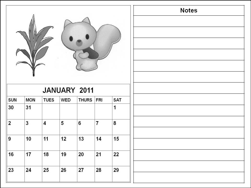 2011 calendar pages. Blank January 2011 Calendar downloadable free templates printable .