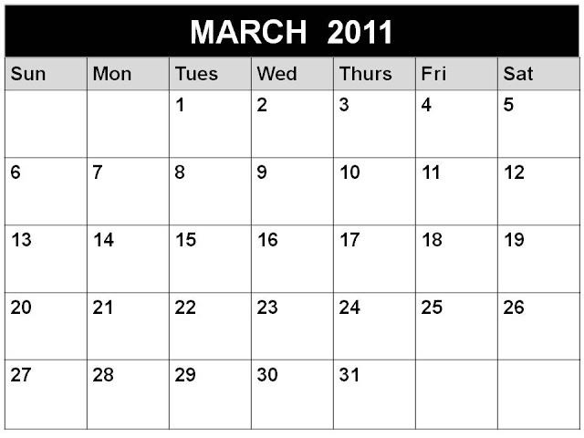 calendar for 2011 march. CALENDAR TEMPLATE 2011 MARCH
