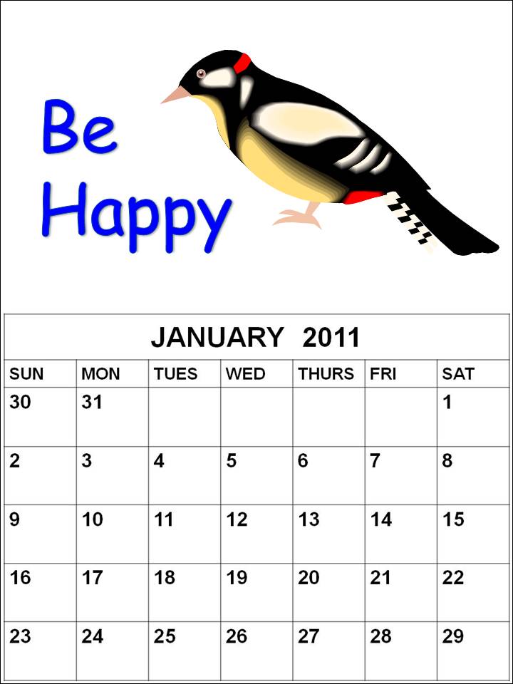 Blank Calendar 2011 January or january calendars. Blank Calendar 2011 January or