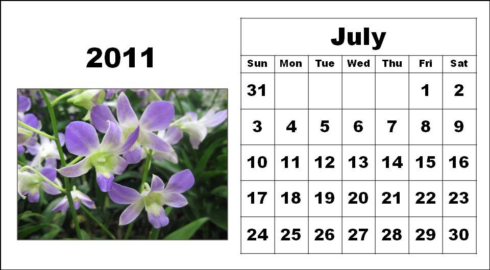 July 2016 Printable Calendar.