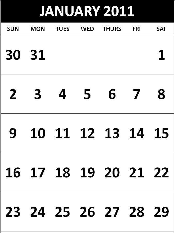 2011 calendar template microsoft. template in Microsoft Word