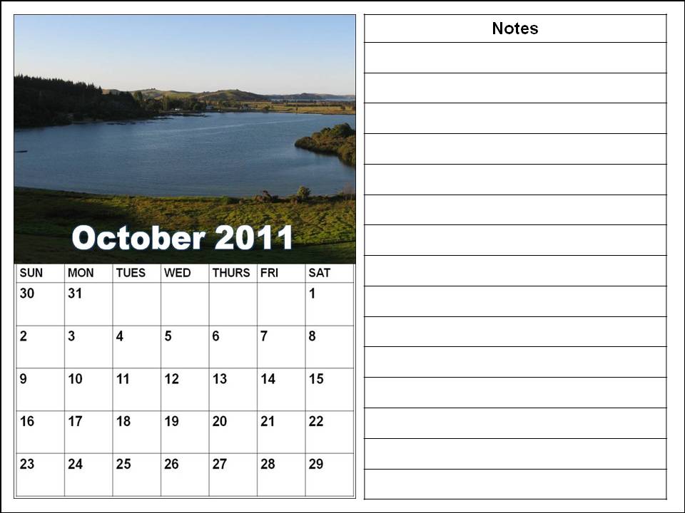 october 2011 calendar. Calendar october blankblank