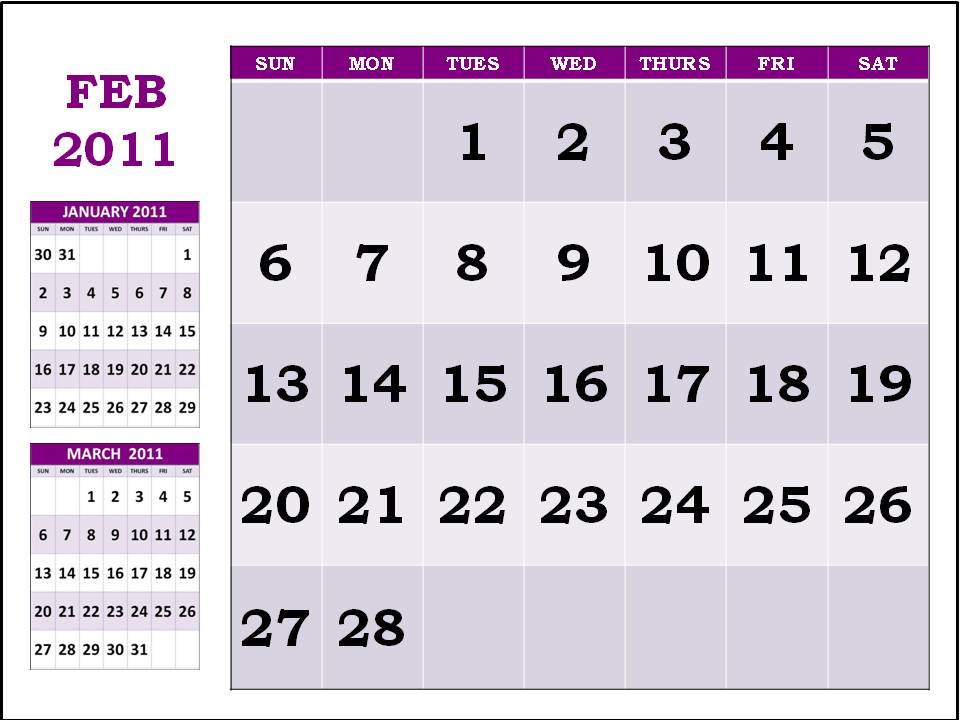 2011 calendar template in February 2011 Calendar Pdf. 2011 calendar template in