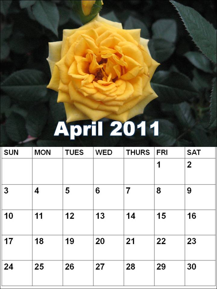 blank 2011 calendar april. Blank Calendar 2011 April or