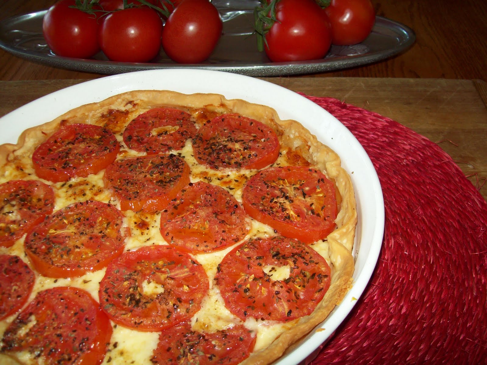 Tracy's Living Cookbook tomato appetizer pie