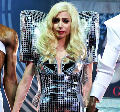 Picture of Lady Gaga at her Monster Ball Concert in L.A. holding hands with Picture of Lady Gaga at her Monster Ball Concert in L.A. holding hands with