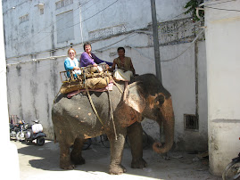 Grandma on elephant