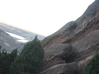 Rock formations at Red Rocks Amphitheater