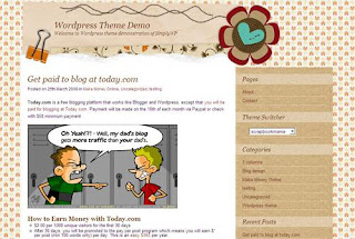 Scrapbook Mania - Free Wordpress Scrapbooking Theme - 2 columns, right sidebar, post divider, page navigation