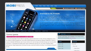 Free Blogger Template - MobiPress