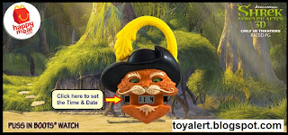McDonalds Shrek Forever After Watches - Puss in Boots Watch