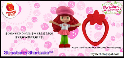McDonalds Strawberry Shortcake Happy Meal Toy Promotion 2010 - Strawberry Shortcake 1 with baking accessory