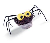 [Halloween+Spider+Cupcakes]