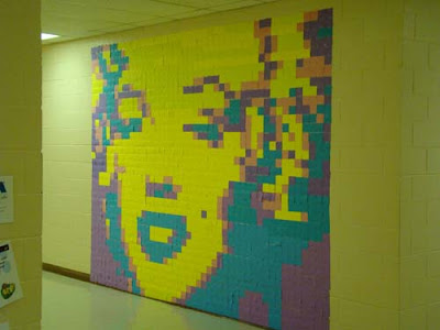 post it note mural