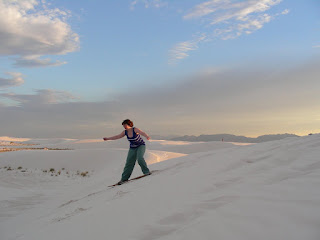 surfing White Sands