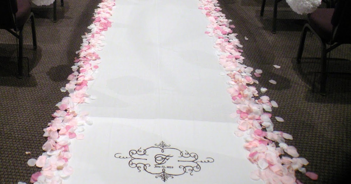 Lucky in Love DIY Detail Aisle Runner