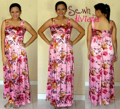 Floral on Sewn By Alviana  My Pink Floral Maxi Dress