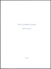 Sauf si parmi l'excès, éditions trëma, 2010