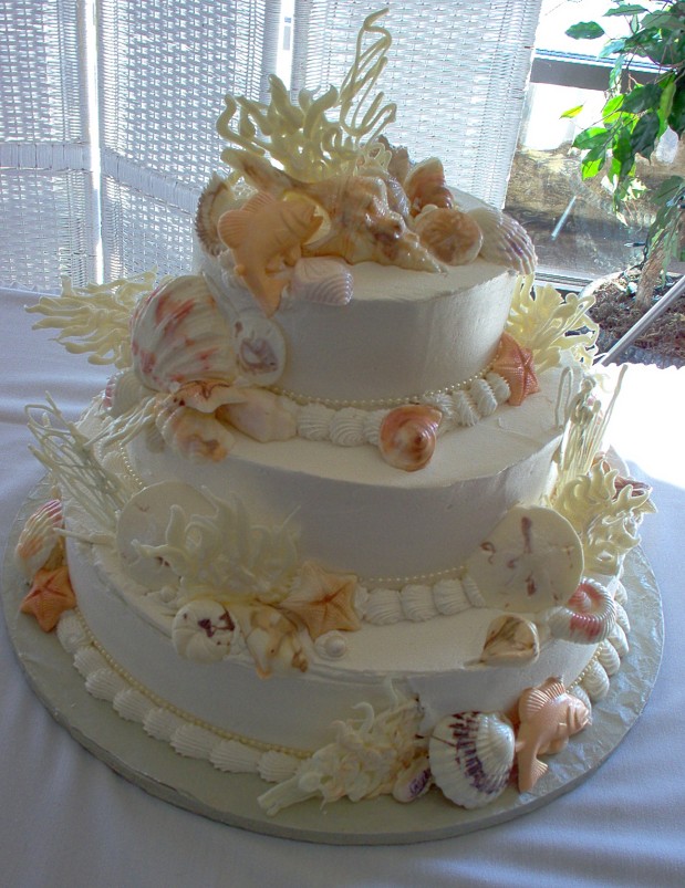 beachy wedding cake beachy wedding cake