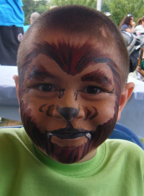 Werewolf Face Painting