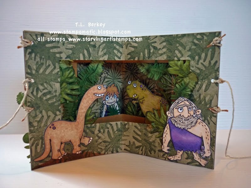stampomatic Prehistoric Diorama