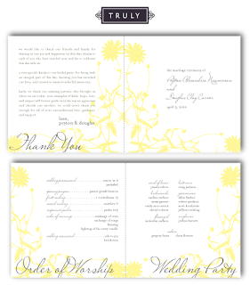 vintage floral booklet style wedding ceremony program