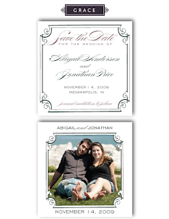photo save the date card