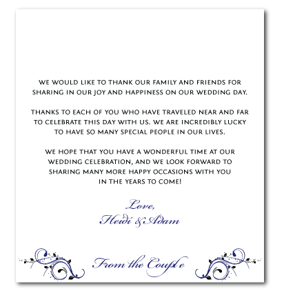 wedding thank you messages from bride and groom