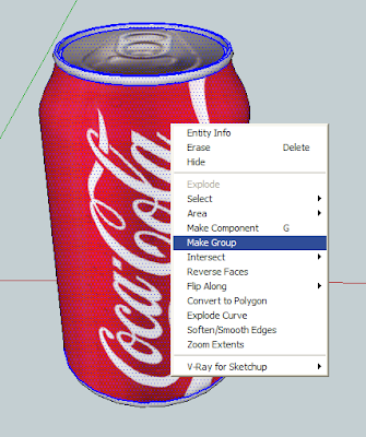 Tutorial Sketchup Brasil latinha coca-cola 3d