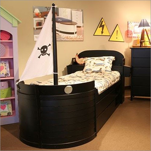 kids pirate bed