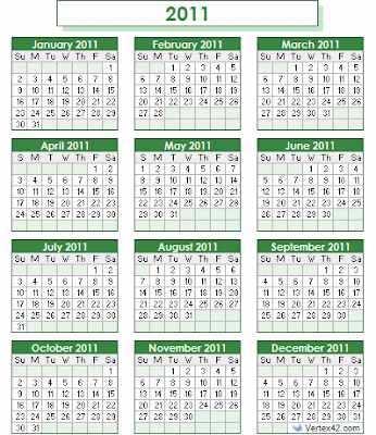 2011 holidays philippines