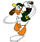 Great logo for the next few years. A duck swinging and missing.