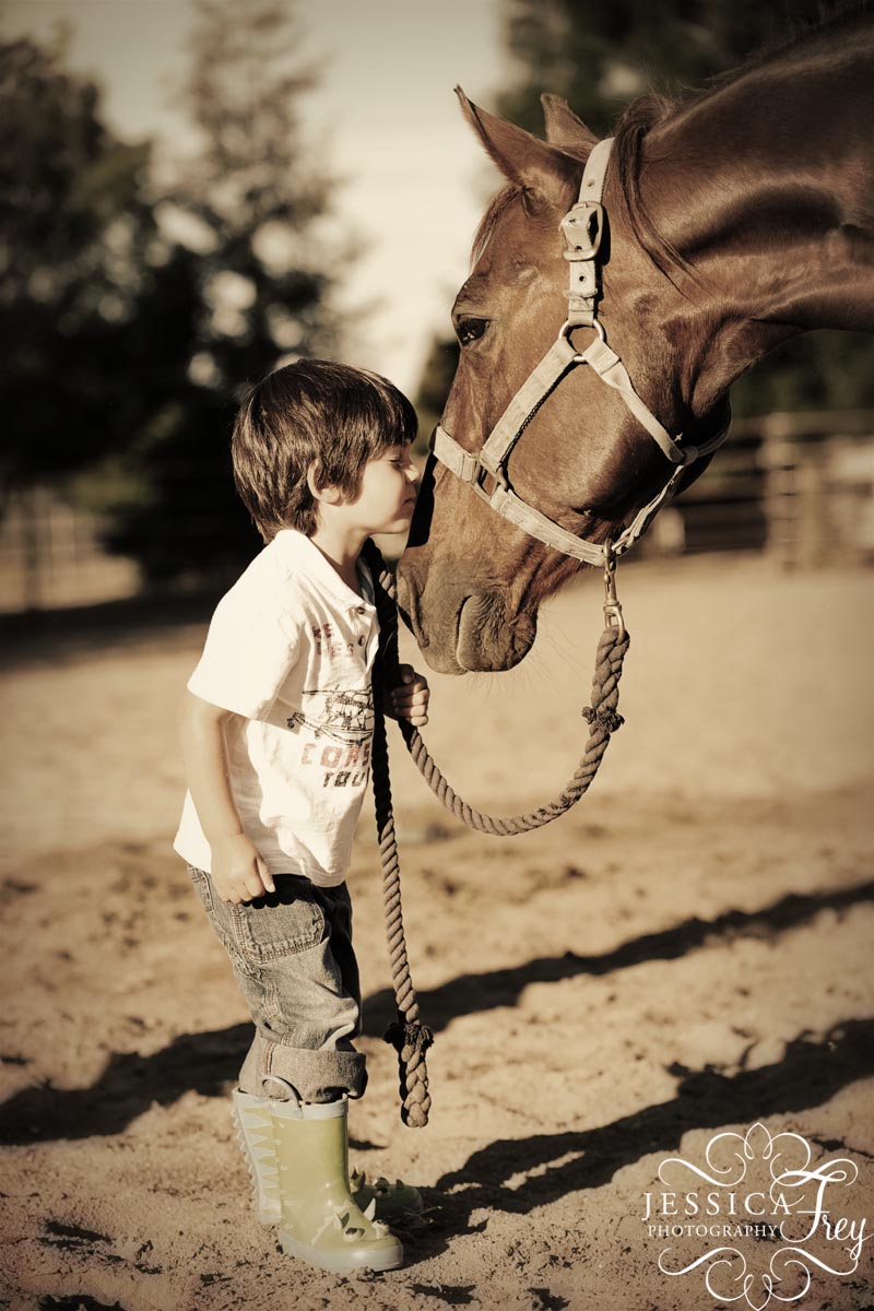 Jessica Frey Photography A boy & his horse Bakersfield Photographer