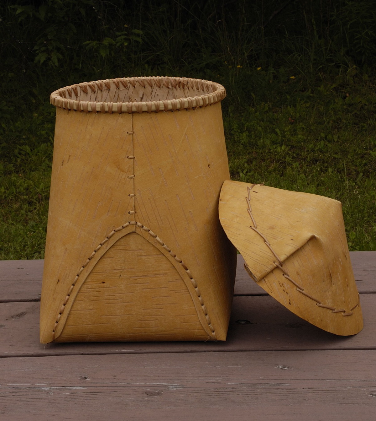 Contemporary Makers Birch Bark Container by Rick Nash