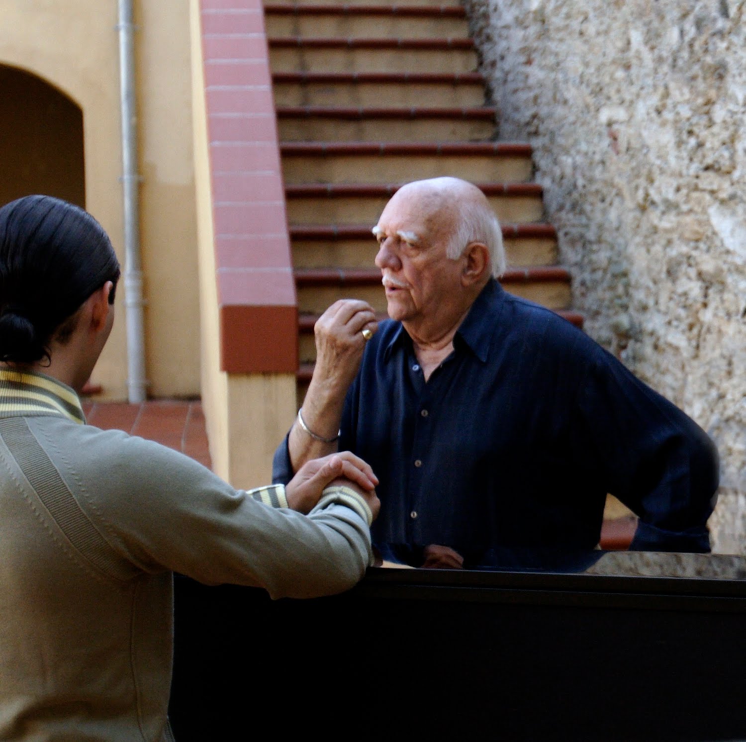 Bacquier with a student, 2006 Bacquier with a student, 2006