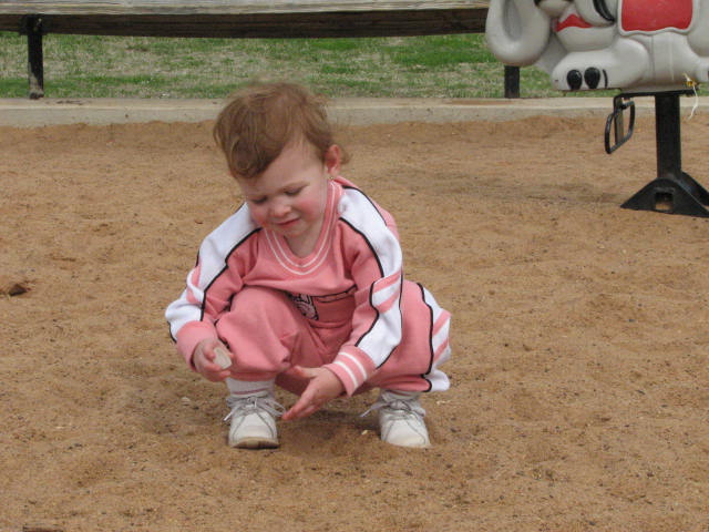 She really liked the sand.