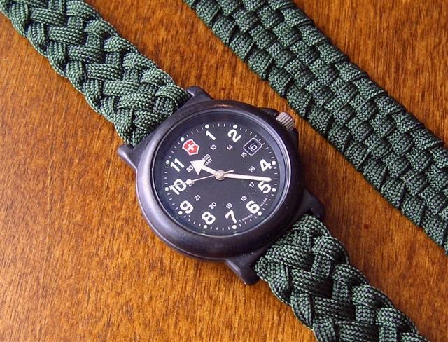 Stormdrane's Blog: Flat braided adjustable paracord watch strap...